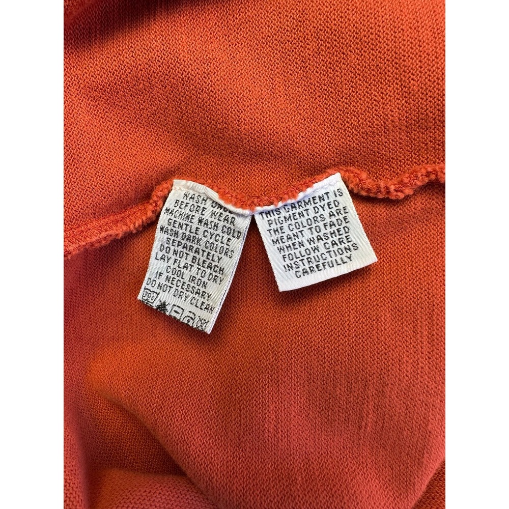 Tommy Bahama Men's L Burnt Orange Crewneck Sweater‎ 100% Cotton Knit Pullover - Picture 6 of 8